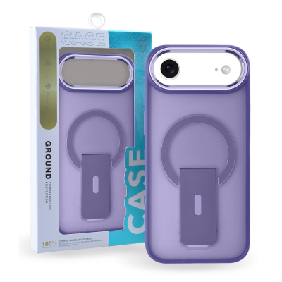  Magnetic Compatible iPhone  Air Case with Invisible Stand – Purple