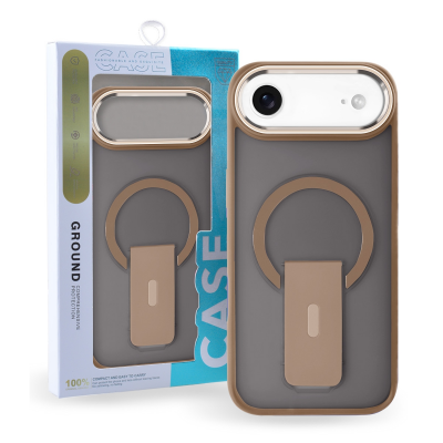  Magnetic Compatible iPhone  Air Case with Invisible Stand – Gold