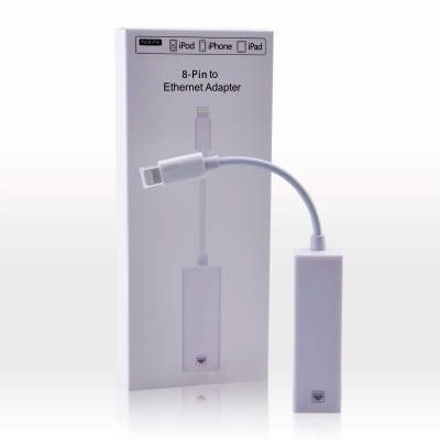NK-107A1 lightning to ethernet adapter - white