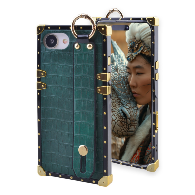 luxury case with wrist strap and kickstand