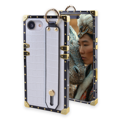 crocodile texture phone case for iPhone 16