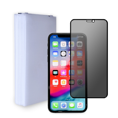 iPhone 11 Pro Privacy Tempered Glass 10 Pack Front View, Wholesale Screen Protector