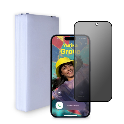 Wholesale iPhone 15 Pro Privacy Screen Protector 10 Pack Tempered Glass