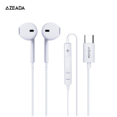 azeada az-e03 wired earphones - white