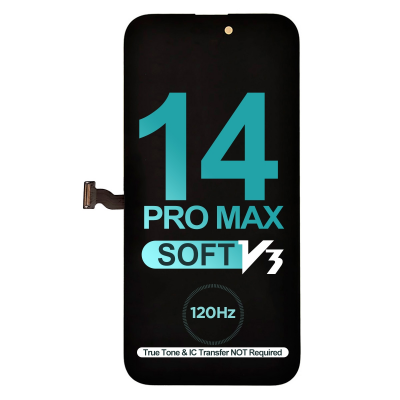  Diagnosable Soft OLED Screen Digitizer Assembly Replacement for iPhone 14 Pro Max (120HZ) (IC Transfer NOT Required)