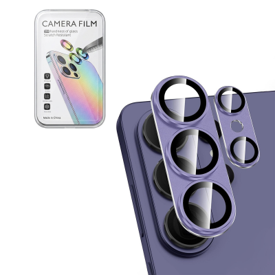 AR+AF Back Camera Tempered Glass with Metal Ring for Samsung Galaxy S26 Ultra (Cobalt Violet)