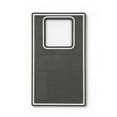gray silicone alignment mat for smartphone screen protector mounting