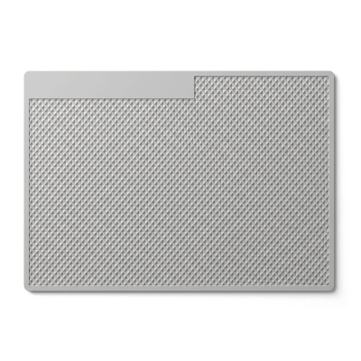 gray silicone alignment mat for heavy tablet screen protector mounting