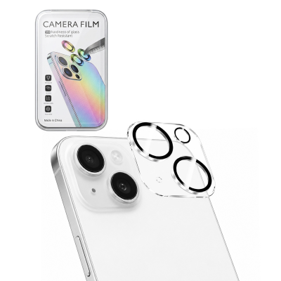 Anti-Explosion Camera Lens Tempered Glass Protector for iPhone 14/ 14 Plus (Retail Packaging) Anti-Explosion Tempered Glass Lens Protector