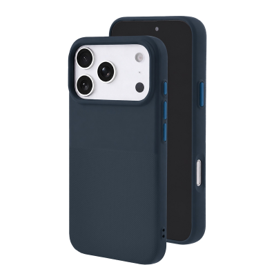  2300Gs Dot Pattern Magnetic Protective Phone Case for iPhone 17 Pro Max, Dark Blue