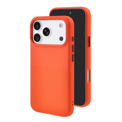  2300Gs Dot Pattern Magnetic Protective Phone Case for iPhone 17 Pro Max, Orange