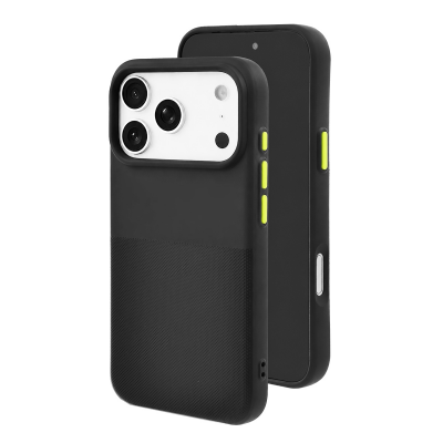  2300Gs Dot Pattern Magnetic Protective Phone Case for iPhone 17 Pro Max, Black