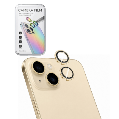 Gold Camera Lens Protector for iPhone 14