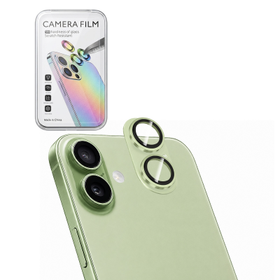 iPhone 17 Camera Lens Protector Sage, AR Tempered Glass, Matte Metal Frame