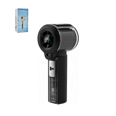 High-Speed Handheld Spray Fan, Black
