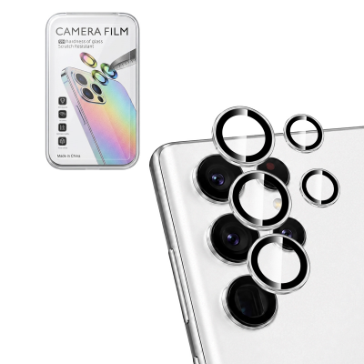 Scratch-resistant camera lens glass