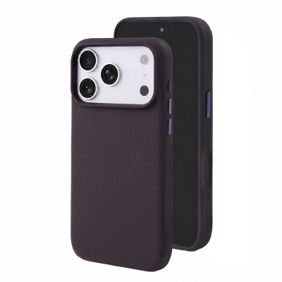  2-in-1 Leather Skin 2300Gs Magnetic Phone Case for iPhone 17 Pro Max, Dark Purple