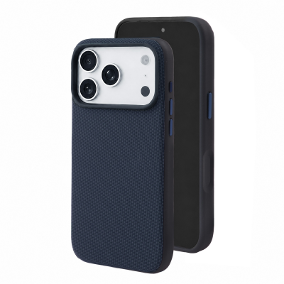  2-in-1 Leather Skin 2300Gs Magnetic Phone Case for iPhone 17 Pro, Dark Blue