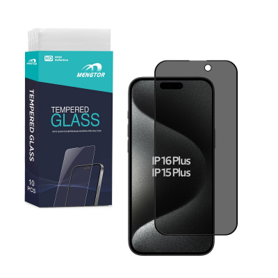 Privacy Screen Protector Wholesale iPhone 15 Plus 10 Pack Tempered Glass