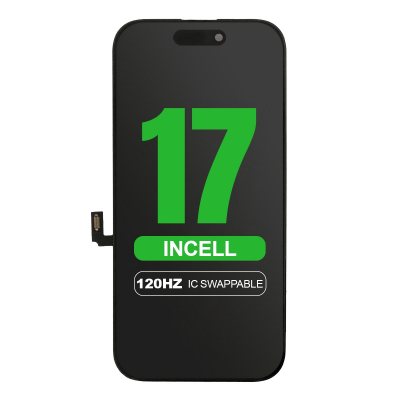 LCD Screen Digitizer Assembly Replacement With Portable IC for iPhone 17 (Incell/ 120HZ) incell cof screen for iphone 17 repair