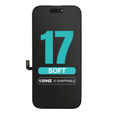 Soft OLED Screen Digitizer Assembly With Portable IC for iPhone 17 (120HZ) iPhone 17 Screen Replacement with Portable IC