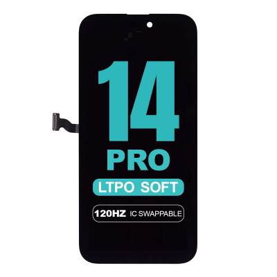  LTPO Soft OLED Screen Digitizer Assembly Replacement for iPhone 14 Pro (120HZ)