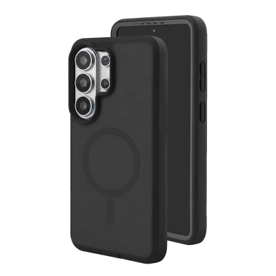  2-Layer Shockproof Magnetic Phone Case for S26 Ultra, Black