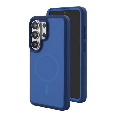  2-Layer Shockproof Magnetic Phone Case for S26 Ultra, Blue