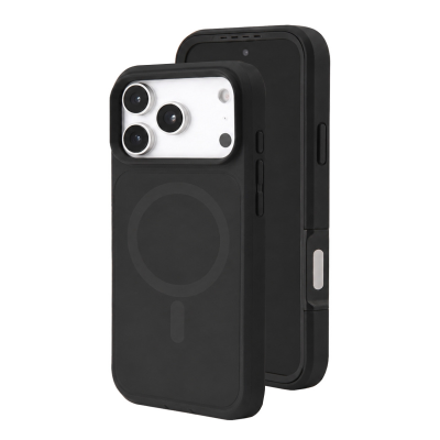  2-Layer Shockproof Magnetic Phone Case for iPhone 17 Pro Max, Black