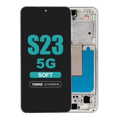 samsung galaxy s23 5g sm s911u soft oled display with cream frame
