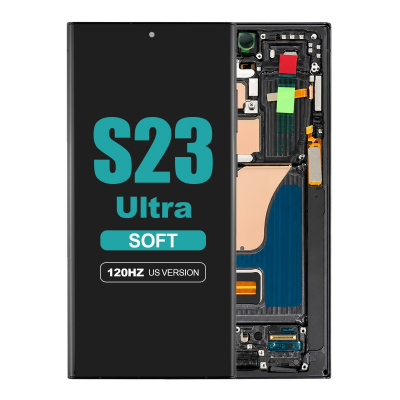 samsung galaxy s23 ultra 5g sm s918u soft oled display with phantom black frame