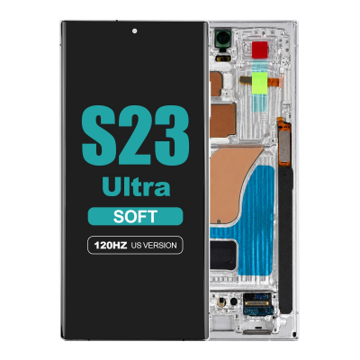 samsung galaxy s23 ultra 5g sm s918u soft oled display with cream frame