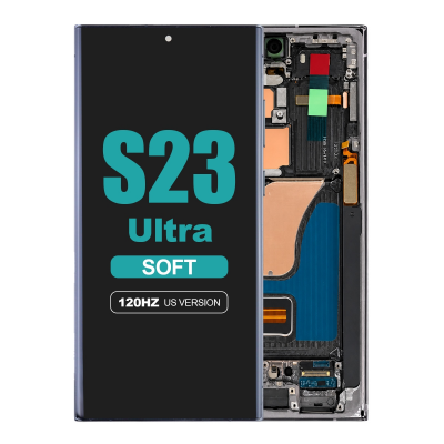 samsung galaxy s23 ultra 5g sm s918u soft oled display with green frame