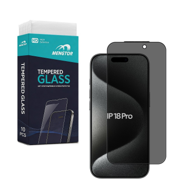 [10 Pack] Privacy 25° Tempered Glass Screen Protector for iPhone 18 Pro
