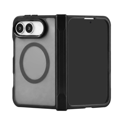  Magnetic Matte Case for iPhone 18 Fold with Full Hinge Protection, Black