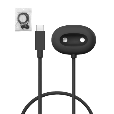  5W Magnetic Charging Dock for Google Watch 4 with USB-C Input Port, Black