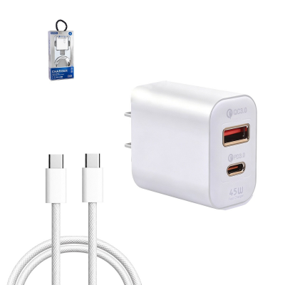 45w usb-c fast charging wall charger