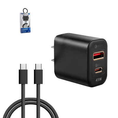 45w usb-c fast charging wall charger