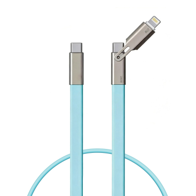 2-in-1 fast charging cable - light blue