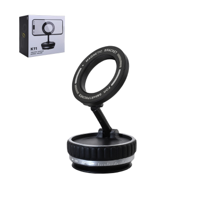 adjustable angle black suction cup phone bracket for navigation