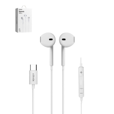 azeada az-e03 wired earphones - white