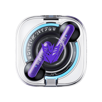 purple wireless TWS Transformers earbuds