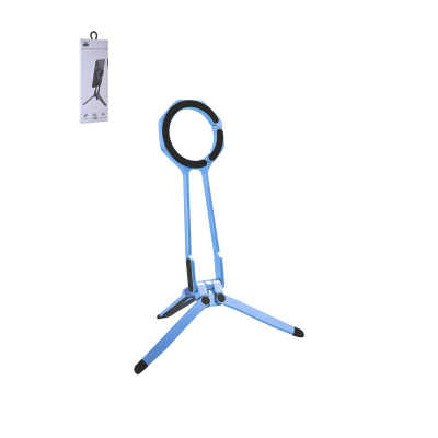 blue multi-form magnetic phone tripod stand