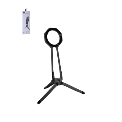 black multi-form magnetic phone tripod stand