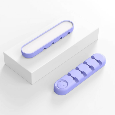 desk cable organizer lilac purple