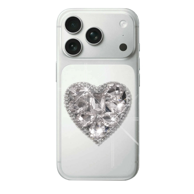 Magnetic Phone Grip Stand Silver, Compact and Durable, Suitable for Smartphones