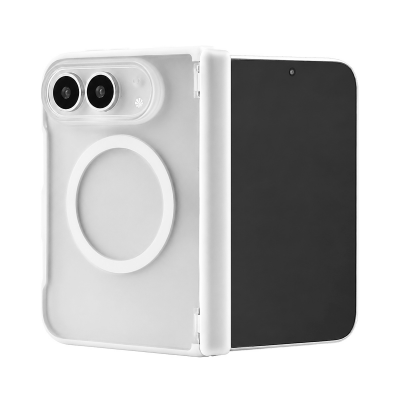  Matte 3500Gs Magnetic Case for iPhone 18 Fold with Hinge Protection, White