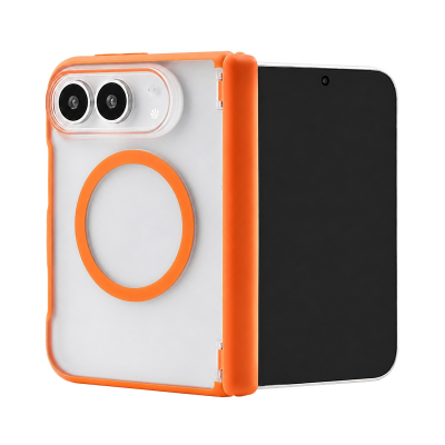  Matte 3500Gs Magnetic Case for iPhone 18 Fold with Hinge Protection, Orange