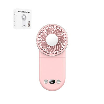 3-in-1 portable handheld fan pink