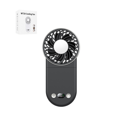 3-in-1 portable handheld fan black